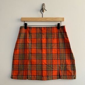 NWOT nasty gal plaid mini skirt